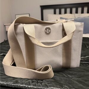 lululemon two tone canvas mini tote bag